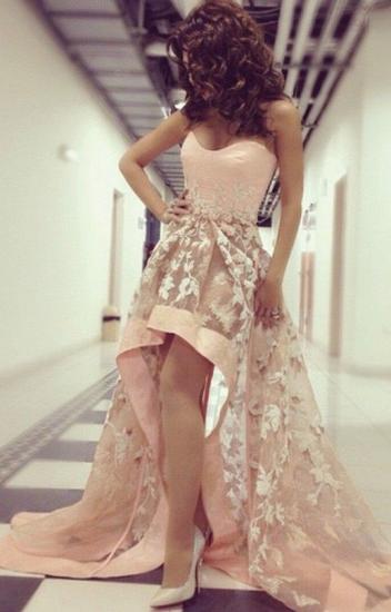 Sweetheart Lace Hi-Lo Abendkleid Neue Ankunft ärmelloses 2022 Partykleid