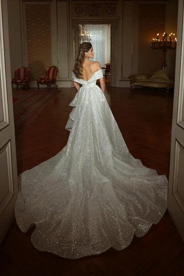 Luxury Wedding Dresses A Line Glitter | Buy wedding dresses cheap_3