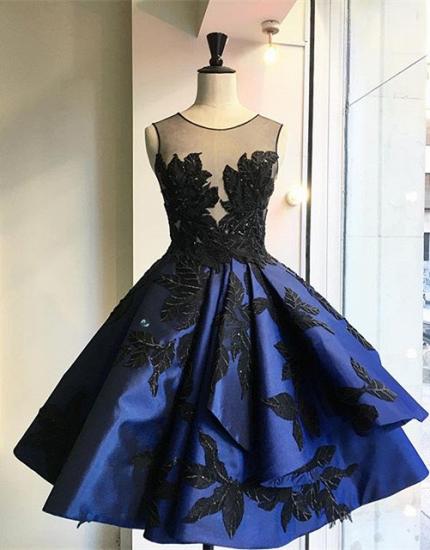 New Arrival A-Line Short Homecoming Dress Cute Balck Lace Sleeveless Party Dresses