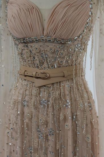 Bezauberndes, herzförmiges, mit Perlen verziertes langes Abendkleid, formelles Kleid mit Cape-Ärmeln und Gürtel_9