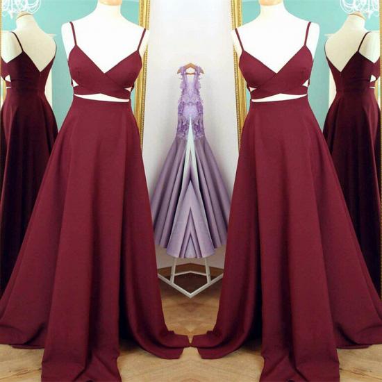 A-line Sweep Train Sleeveless Sexy Evening Gowns Spaghetti Strap 2022 Prom Dress_2