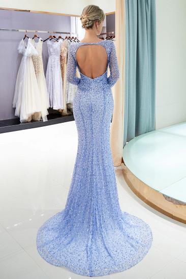 MERCEDES | Mermaid Long Sleeves Floor Length Sequins Formal Party Dresses_4