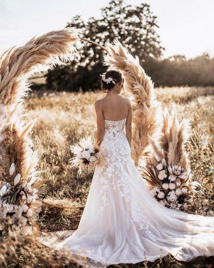 Stylish white Sweeteart Tulle Lace Wedding Dress_2