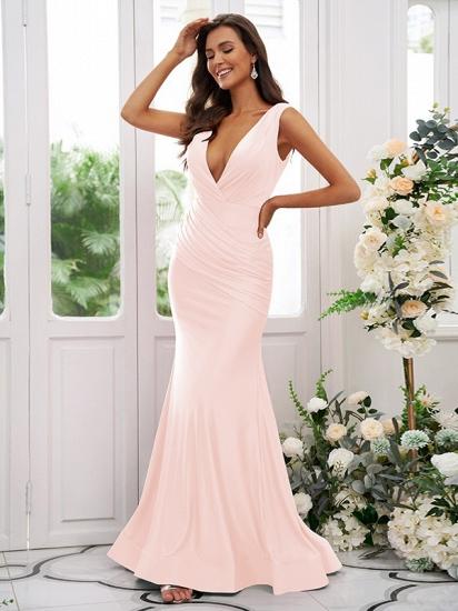 Fuchsia Bridesmaid Dresses Long | Simple evening dress_26