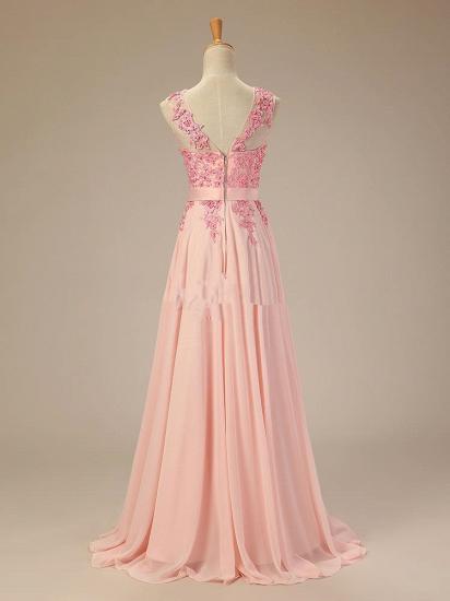Applique Pink 2022 Long Prom Dresses Elegant Fashional Zipper Party Gowns_2