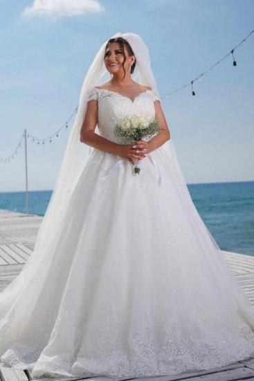 Fashion wedding dresses A line | Wedding dresses with lace_1