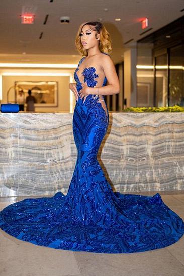 Sexy Evening Dresses Long King Blue | Glitter prom dresses_2