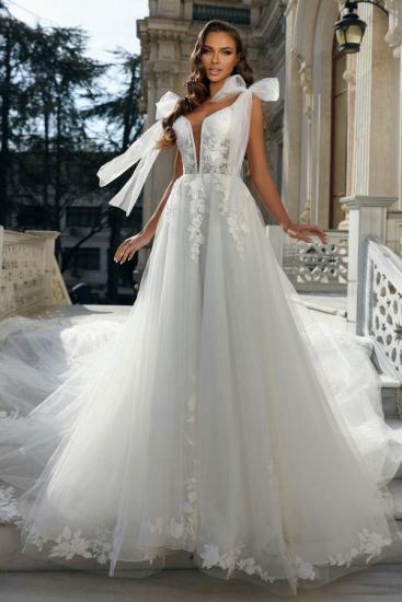 Designer Wedding Dresses A Line Lace | Chic Wedding Dresses Cheap_2