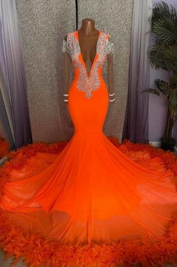 Beautiful prom dresses V neckline | Prom dresses long glitter_1