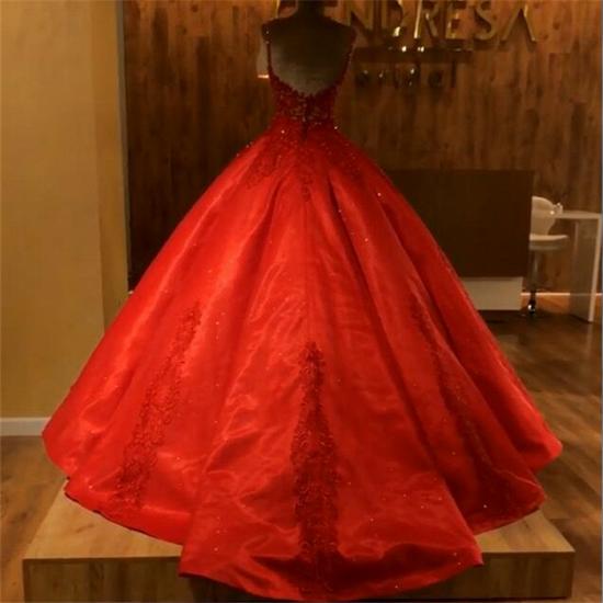 Spaghetti Straps Puffy Tulle  Beads Appliques Evening Dresses | Sleeveless Cheap 2022 Quinceanera Dresses_4