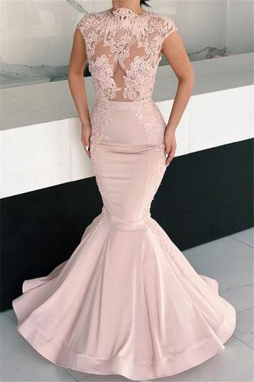 Sexy rosa Meerjungfrau lange Abendkleider | Glamouröse Abendkleider mit Flügelärmeln und Spitze 2022