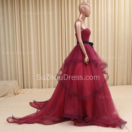 Eleangt Organza Long Evening Dress Sweetheart Lace-Up Custom Made Plus Size Special Occassion Dresses_2