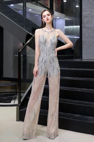Sparkle Illusion High neck See-through Prom Jumpsuit_2