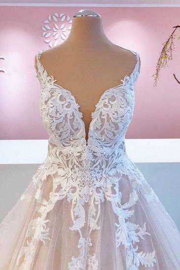 Designer wedding dresses with lace | Wedding dress A line_3