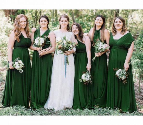 Smaragdgrünes Infinity-Brautjungfernkleid in   53 Farben_1