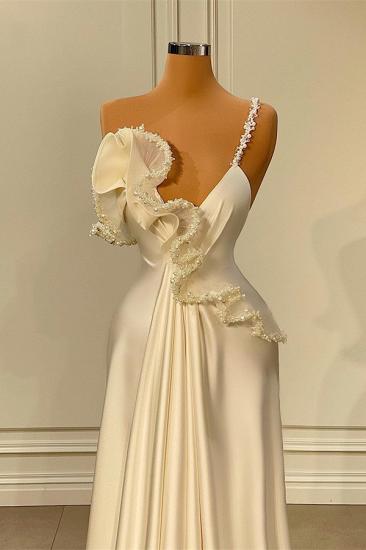 Sexy lange Abendkleider Weiß | Abiballkleider günstig online_2
