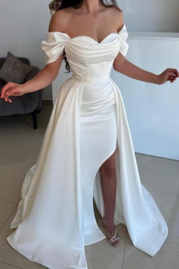 Sexy Wedding Dresses Cheap | Sheer Wedding Dresses A Line Satin_1