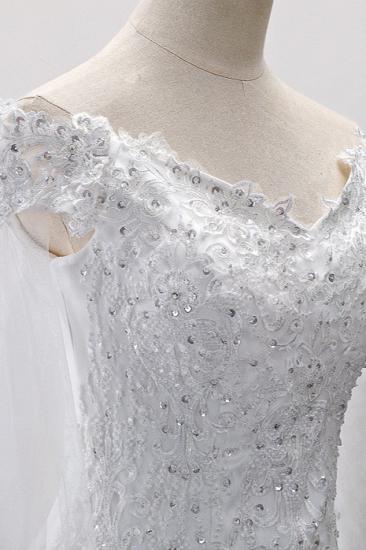TsClothzone Glamorous Off-the-Shoulder-Meerjungfrau-Hochzeitskleid Schatz Tüll Applikationen Perlenstickerei Brautkleider im Angebot_6