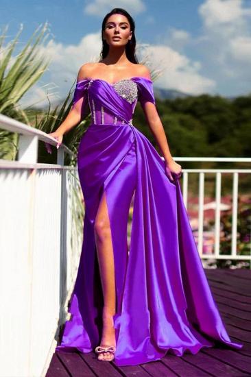 Blue evening dresses with glitter | Long Prom Dresses Cheap_5