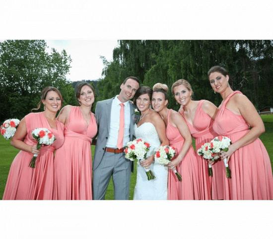 Peach Coral Infinity Bridesmaid Dress In   53 Colors_4