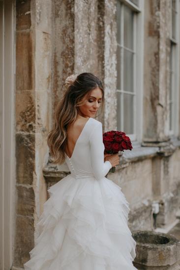 Elegant Applique Wedding Dresses | Side slit Mermaid Sleeveless Floral Bridal Gowns_3