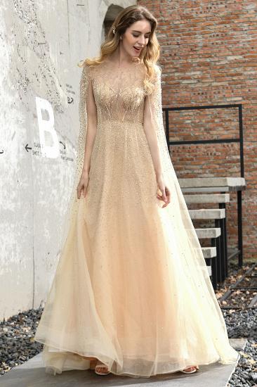 Archibald | Womens Custom Made Luxury Shawl Sequined Prom Dress_12