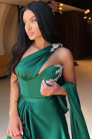 Simple Evening Dresses Long Green | Cheap sexy prom dresses_2