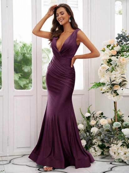 Fuchsia Bridesmaid Dresses Long | Simple evening dress_14