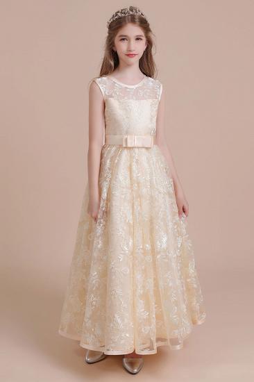 Discount Tulle A-line Flower Girl Dress | Charming Lace Little Girls Pegeant Dress Online_4