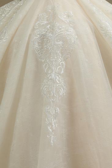 Charming Short Sleeve Garden Bridal Gown Sweetheart Wedding Dress Sweep Train_5
