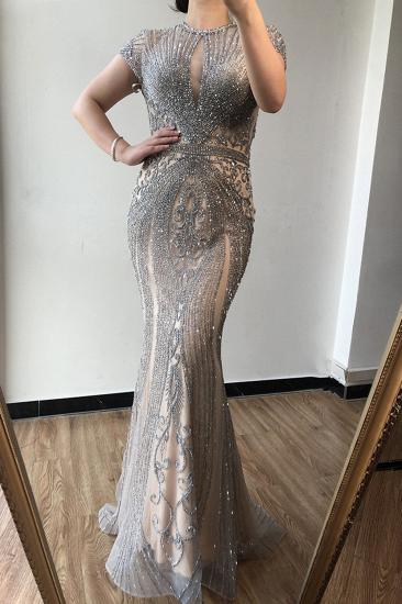 Luxury Mermaid Halter Rhinestones Prom Dress with Tassel | Sparkle Formal Evening Dresses_10
