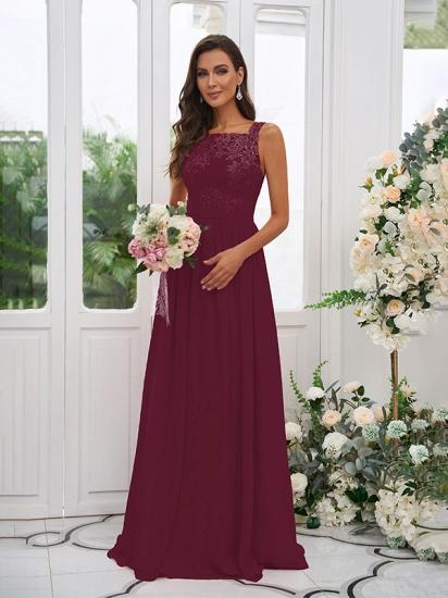 Beautiful Long Dusky Pink Lace Evening Dress | Lace Sleeveless Prom Dress_15
