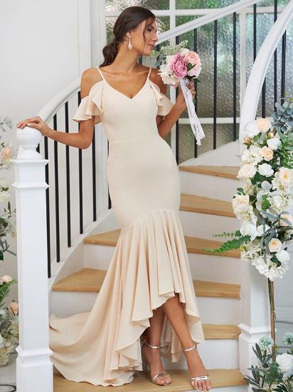 Sexy Bridesmaid Dresses Hi-lo | Simple dresses for bridesmaids_1
