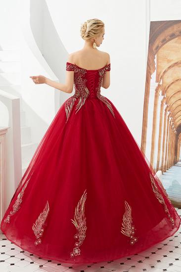 Henry | Elegant Off-the-shoulder Princess Red/Mint Prom Dress with Wing Emboirdery_9