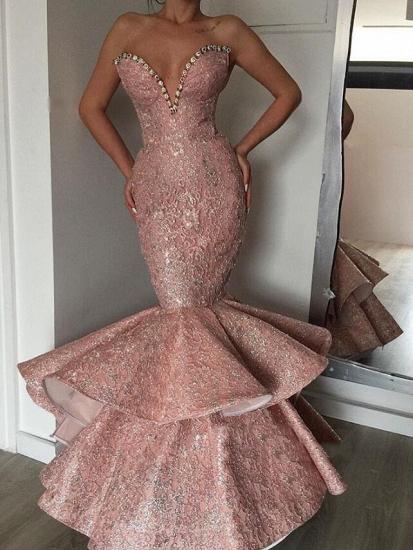 Luxuriöse Meerjungfrau Schatz Kristall Prom Kleider | Abendkleider