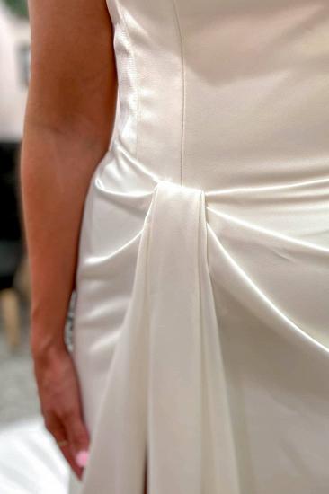 Sweetheart Heart Neck Open Back Satin Side Slit Wedding Dress｜Meerjungfrau-Hochzeitskleid_2
