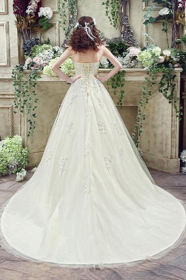 Sweetheart Lace Ball Gown Wedding Dress Tulle Lace-Up 2022 Bridal Gown_3