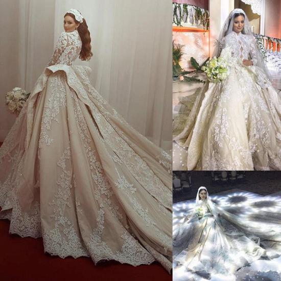 Beautiful Long Sleeve Lace Wedding Dress | Princess Bridal Gowns On Sale_2
