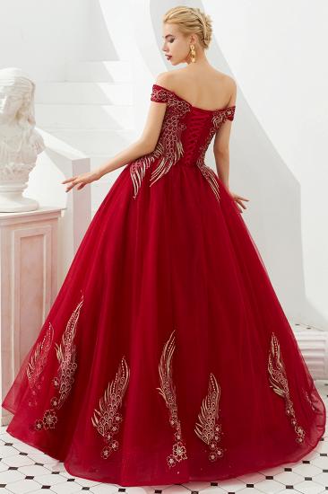 Henry | Elegant Off-the-shoulder Princess Red/Mint Prom Dress with Wing Emboirdery_5
