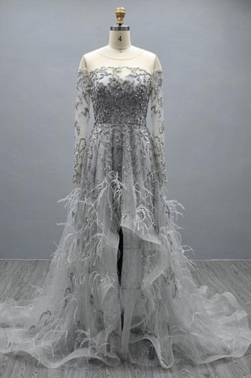Designer Evening Dresses With Sleeves | Prom dresses long glitter_1