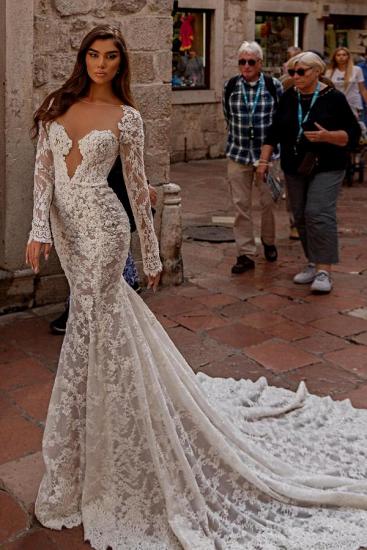 Modern Wedding Dresses Cream | Wedding dresses mermaid lace_6