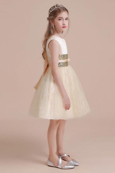 Lovely Tulle A-line Flower Girl Dress | Cute Sequins Little Girls Pegeant Dress Online_6