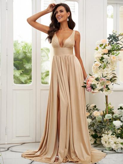 Gold Long Bridesmaid Dresses Cheap | Dresses for bridesmaids_1