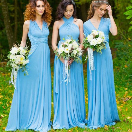 Haley | Convertible Sky Blue Chiiffon Bridesmaid Dresses for Summer Wedding_5