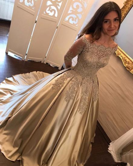 Elegante Brautkleider Mit Ärmel | Prinzessin Hochzeitskleider Spitze_4