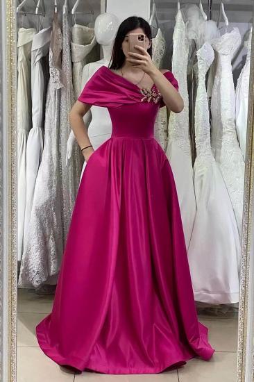 One shoulder Ball Gown Long Prom Dresses_1
