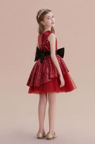Fabulous Tulle A-line Flower Girl Dress | Bows Sequins Little Girls Dress for Wedding_7