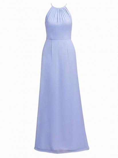 Long Lavender Halter Maxi Chiffon Bridesmaid Dresses_1