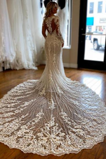 Luxus Brautkleider mit Ärmeln | Brautkleider Meerjungfrau Spitze_2