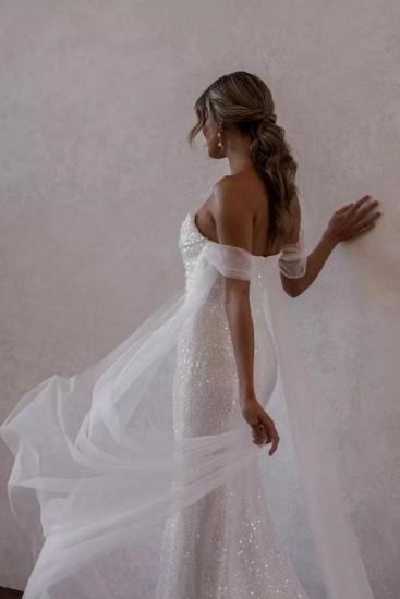 Simple Wedding Dresses Glitter | Wedding dresses mermaid style_4